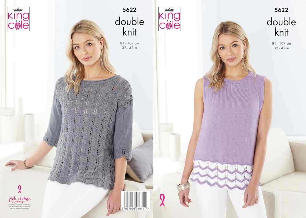 King Cole Pattern No. 5622 Sweater & Top DK